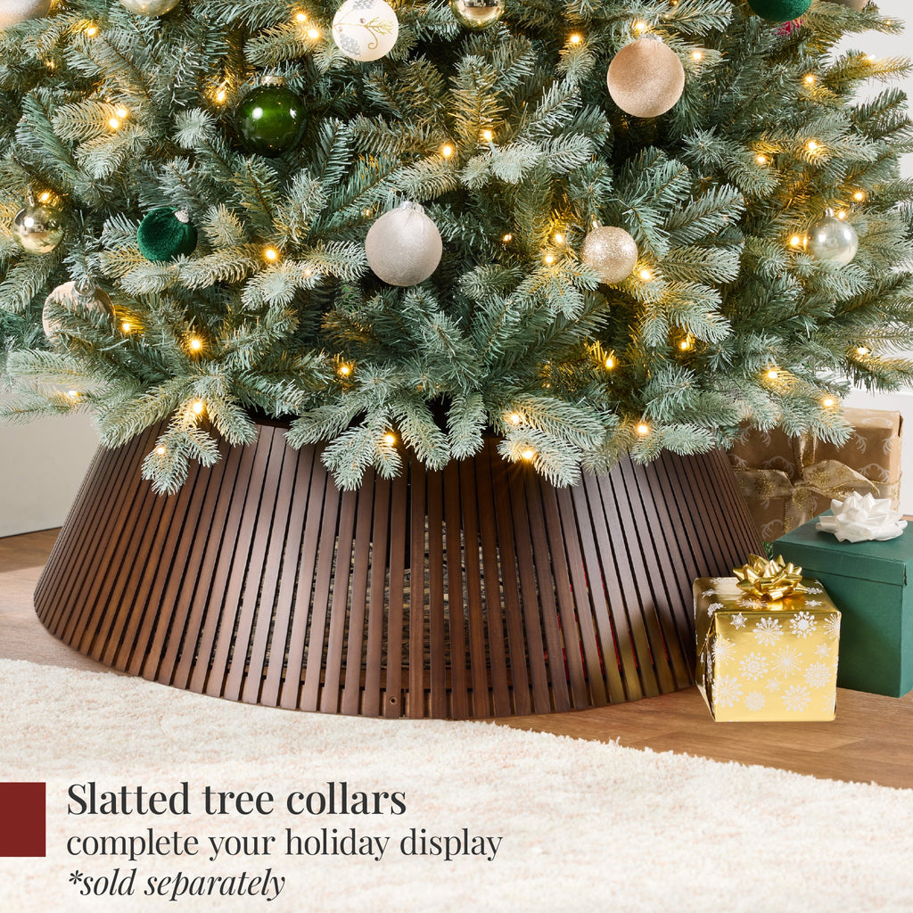 Pre-Lit Artificial Blue Spruce Christmas Tree w/ Twinkling 2-in-1 LEDs