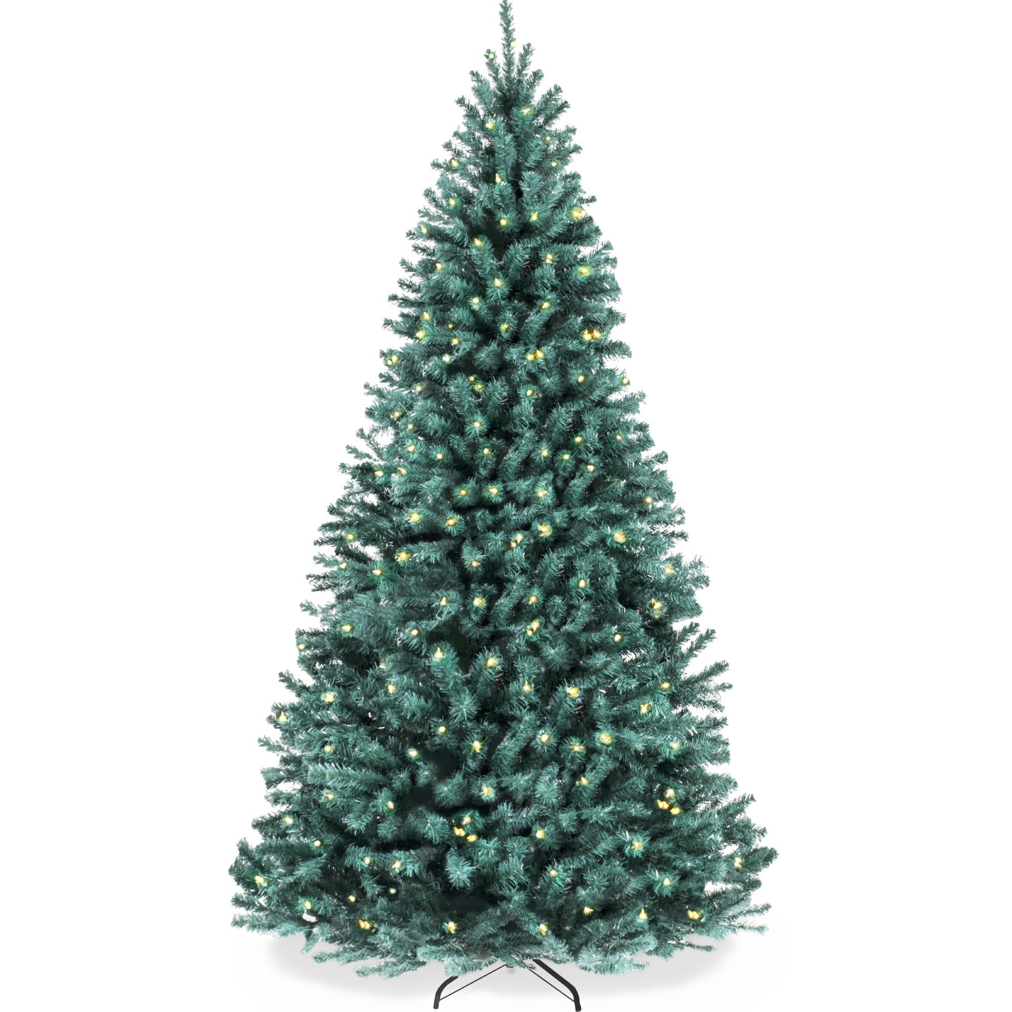 Pre-Lit Artificial Blue Spruce Christmas Tree w/Easy Assembly