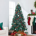 Pre-Lit Artificial Blue Spruce Christmas Tree w/Easy Assembly