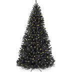 Pre-Lit Artificial Black Spruce Christmas Tree w/Easy Assembly