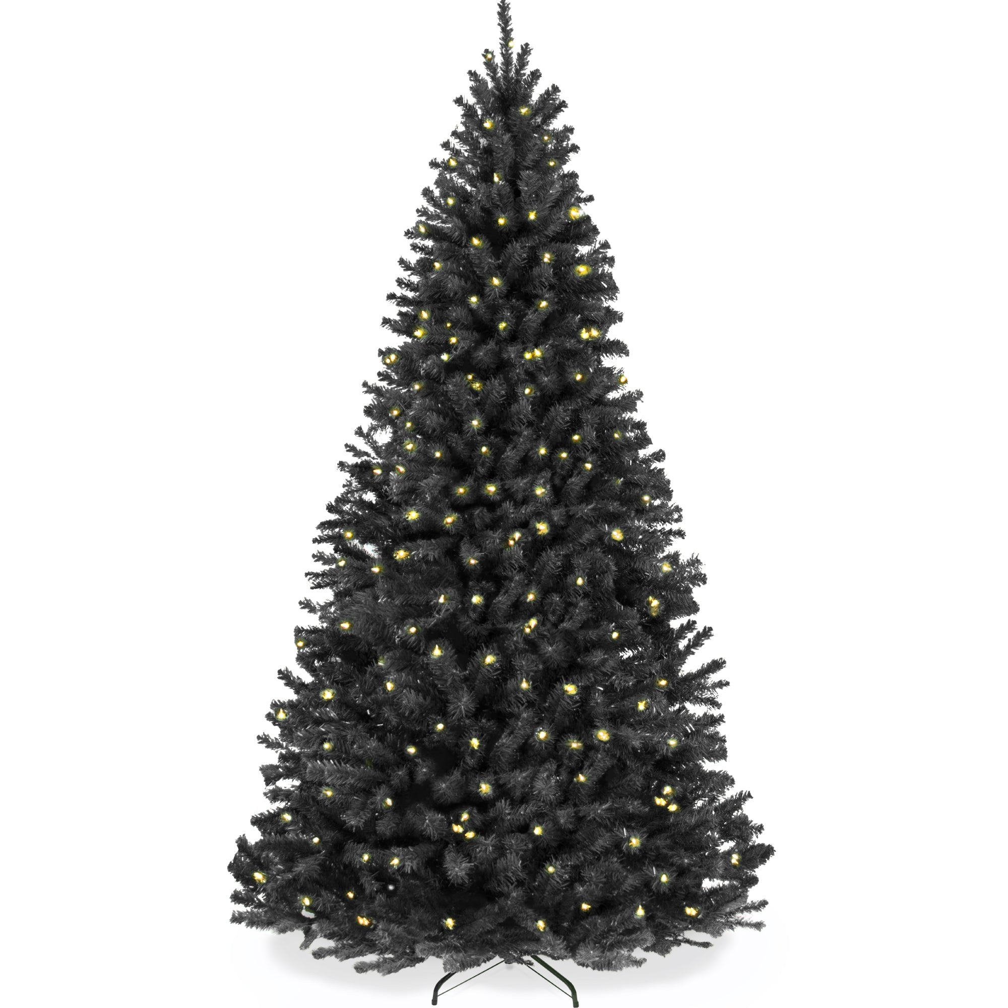 Pre-Lit Artificial Black Spruce Christmas Tree w/Easy Assembly