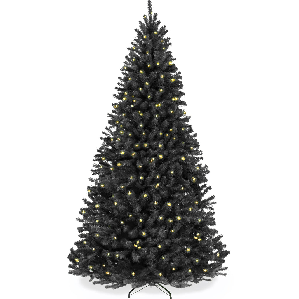 Pre-Lit Artificial Black Spruce Christmas Tree w/Easy Assembly