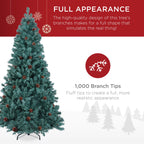Pre-Decorated Christmas Tree w/ Pinecones