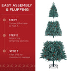 Pre-Decorated Christmas Tree w/ Pinecones