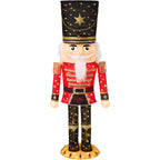 Pop Up Christmas Nutcracker w/150 LED Lights for Outdoor Indoor 5ft