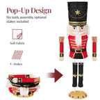 Pop Up Christmas Nutcracker w/150 LED Lights for Outdoor Indoor 5ft