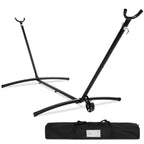 Portable Heavy-Duty Steel Hammock Stand w/ Built-In Wheel Case - 9ft