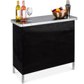 Portable Pop-Up Bar Table w/ Carrying Case Removable Skirt