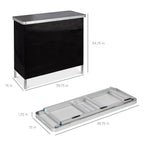 Portable Pop-Up Bar Table w/ Carrying Case Removable Skirt