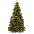 Pre-Lit Artificial Green Spruce Christmas Tree w/Easy Assembly