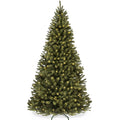 Pre-Lit Artificial Green Spruce Christmas Tree w/Easy Assembly