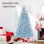 Pre-Lit Artificial Baby Blue Christmas Tree w/ Incandescent Lights