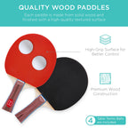 Portable Ping Pong Table Tennis Game Set w/ Paddles Balls - 6x3ft